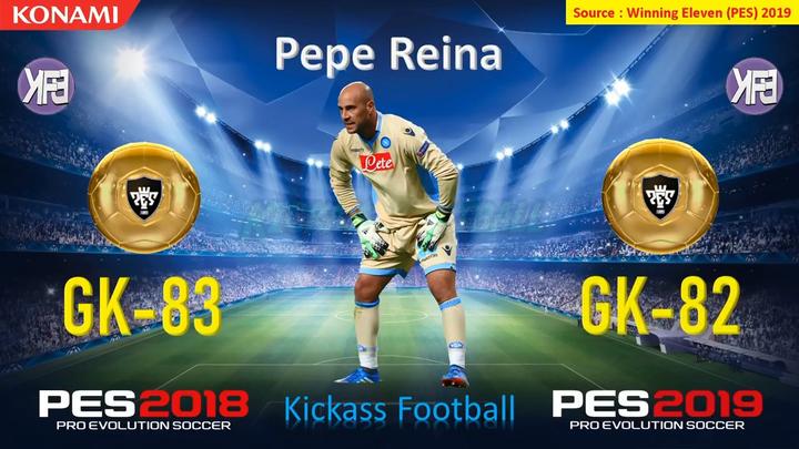 实况足球手游版和pes2019西班牙球员总评升降