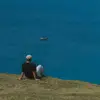 山岛观雾